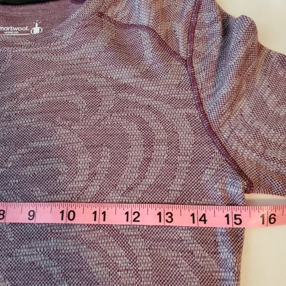 Smartwool Women's Long Sleeve Tee - Purple - Picture 6 of 7
